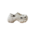 White Garden Charm Chunky Clog