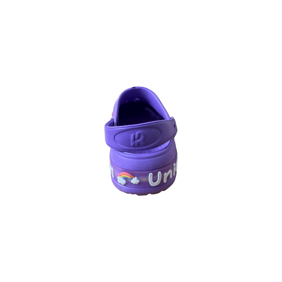 Purple Unicorn Charm Clog