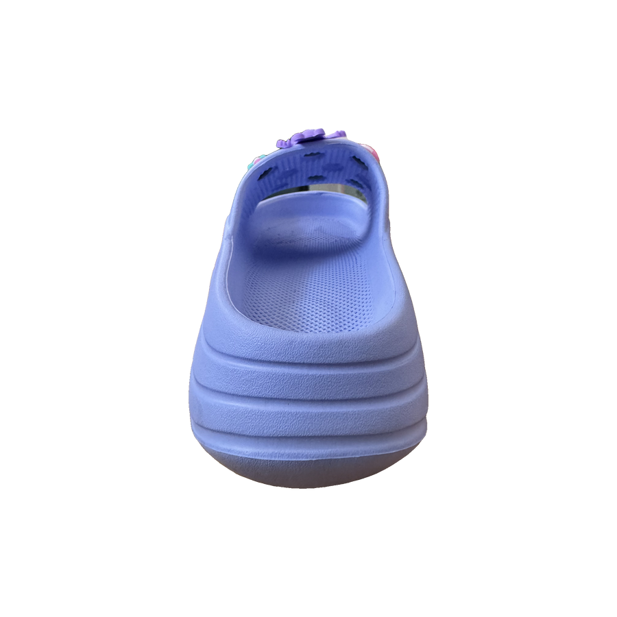 Periwinkle Garden Charm Clog