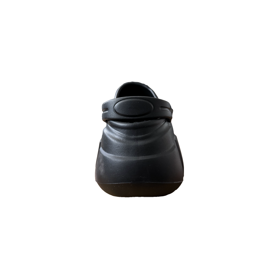 Black Garden Charm Chunky Clog