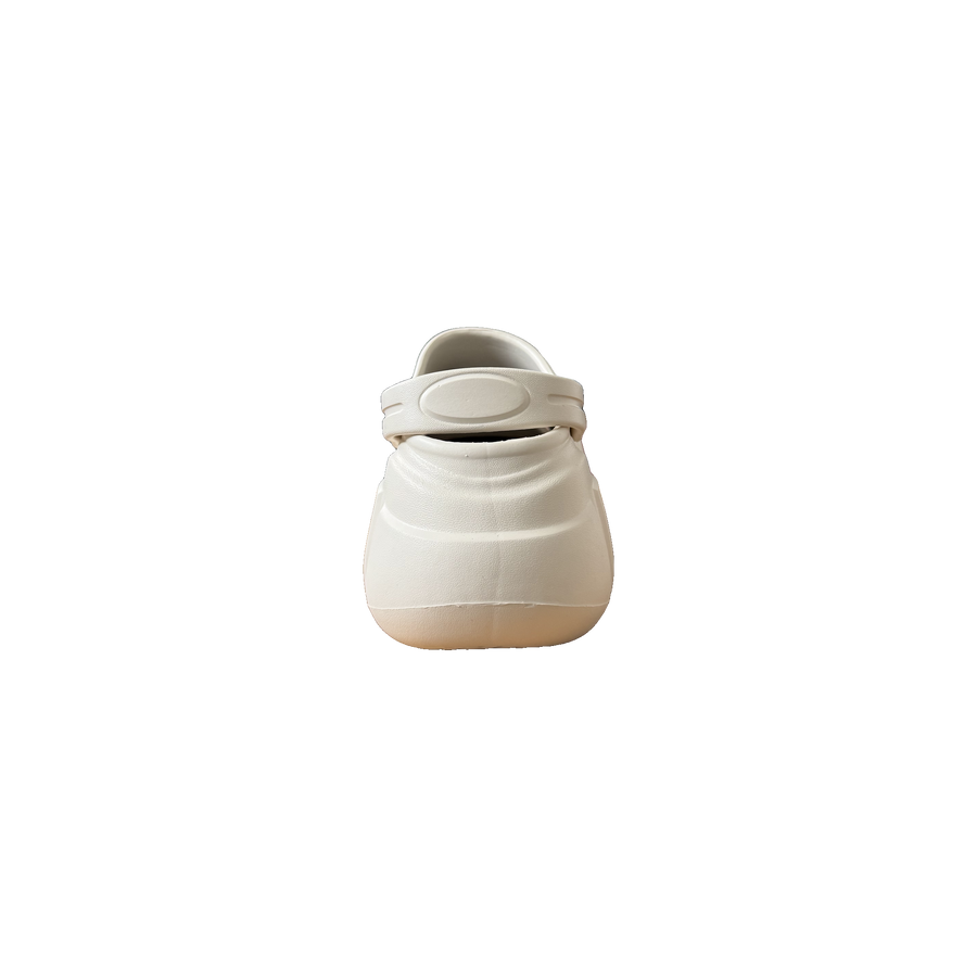 White Garden Charm Chunky Clog