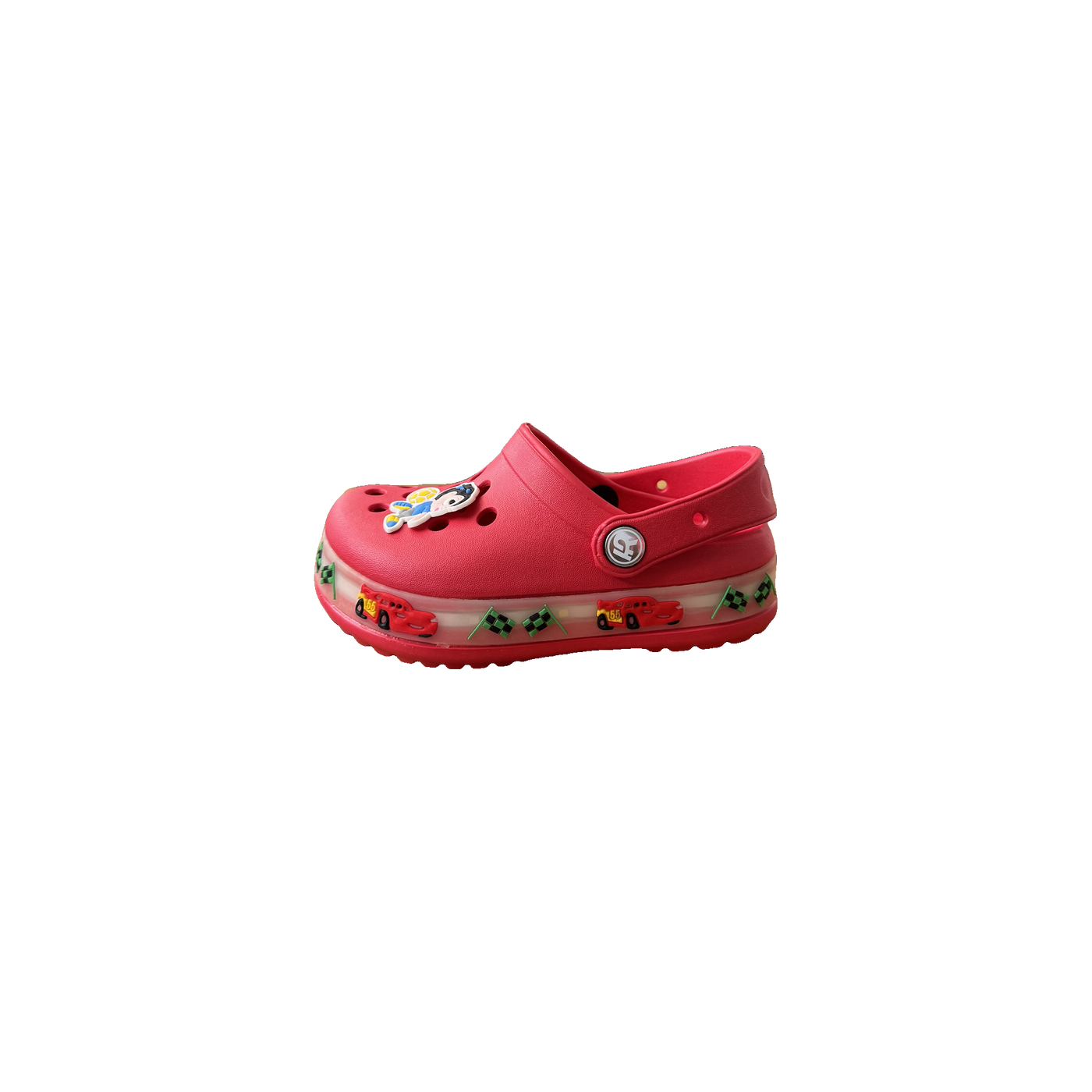 Red Racing Charm Clog