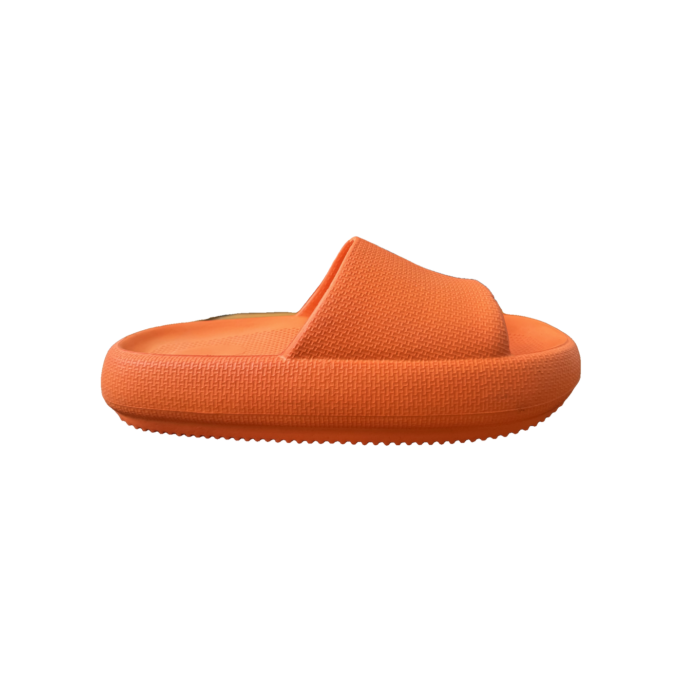 Orange Ribbed Platform Slide