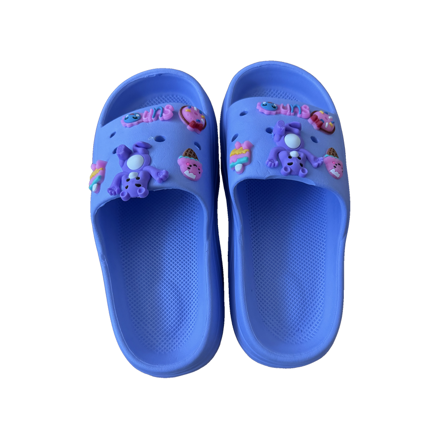 Periwinkle Garden Charm Clog