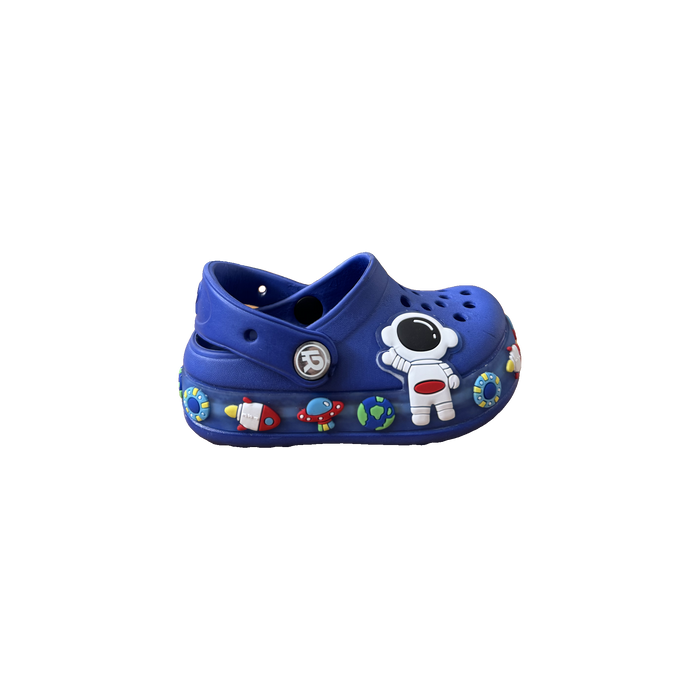 Blue Space Charm Clog