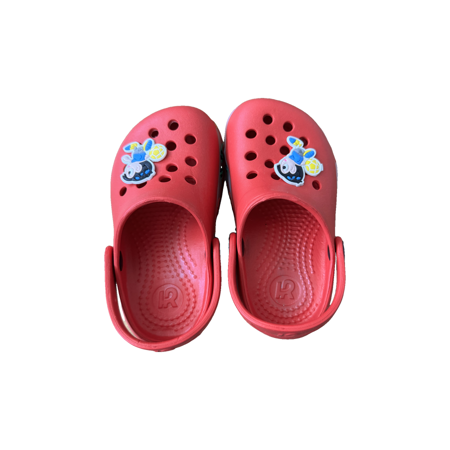 Red Racing Charm Clog