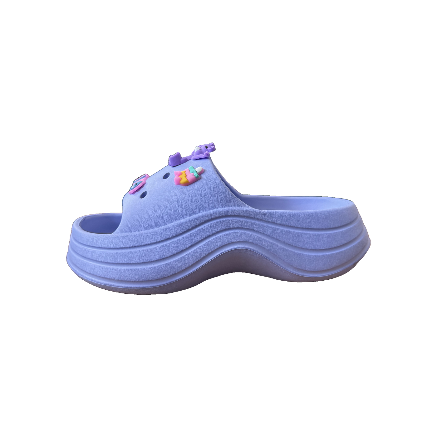 Periwinkle Garden Charm Clog