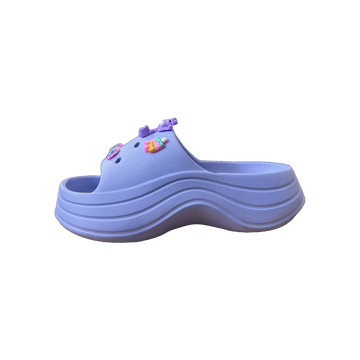 Periwinkle Garden Charm Clog