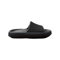 Black Ribbed Platform Slide
