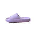 Lavender Ribbed Platform Slide