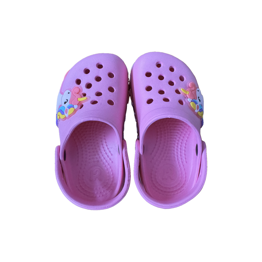 Pink Unicorn Charm Clog