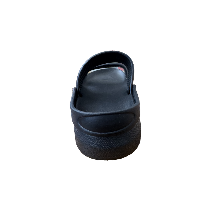 Black Double Strap Slide