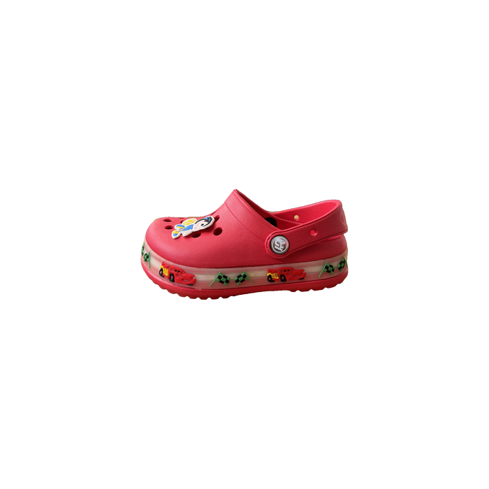 Red Racing Charm Clog