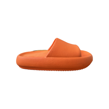 Orange Ribbed Platform Slide