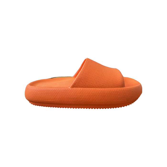 Orange Ribbed Platform Slide