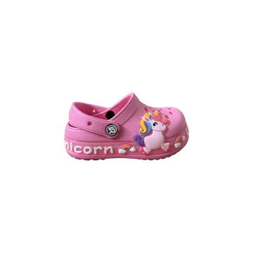 Pink Unicorn Charm Clog